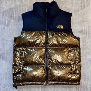 The North Face 1996 Retro Nuptse Vest -Distressed Gold/Black